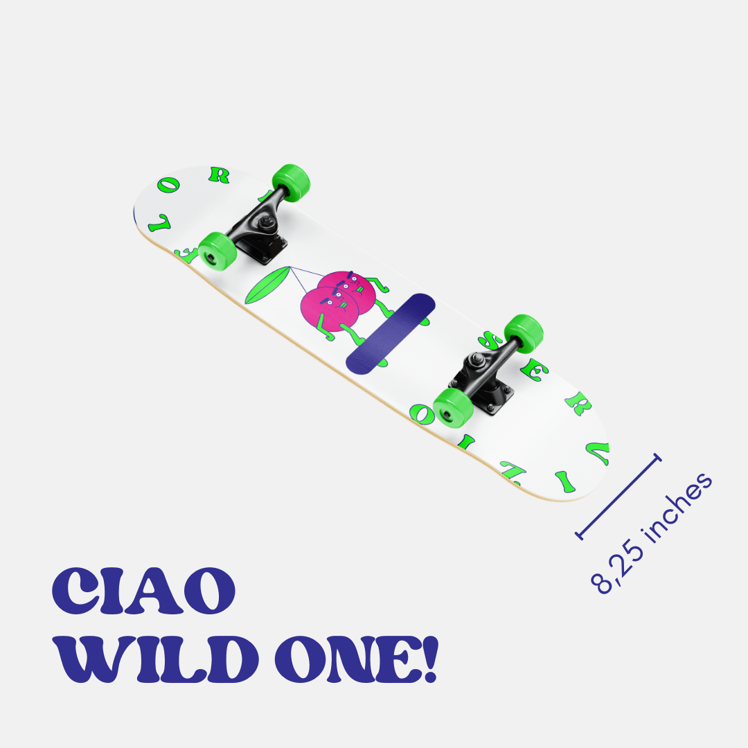 Skate Deck 8.25 - White Flori