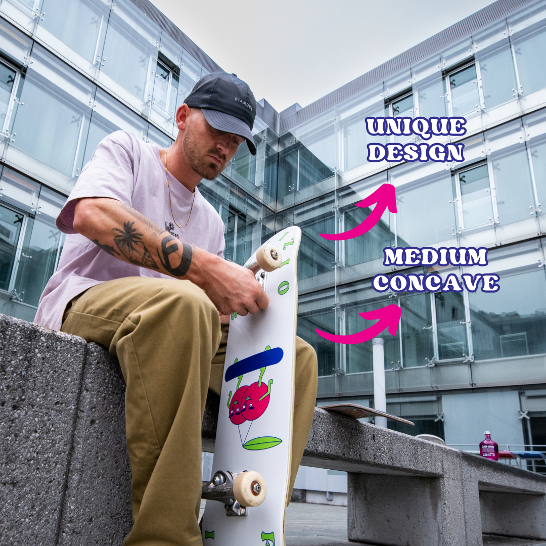 Skate Deck 8.25 - White Flori