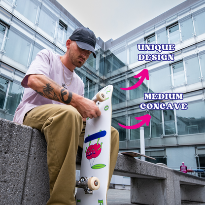 Skate Deck 8.25 - White Flori