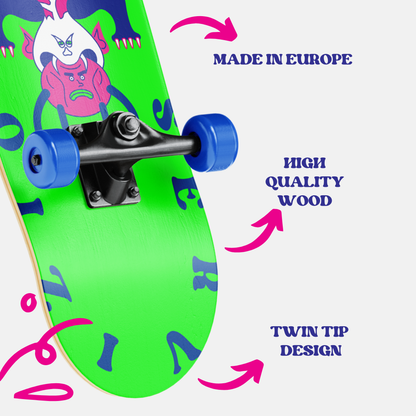 Skate Deck 8.5 - Green Monster