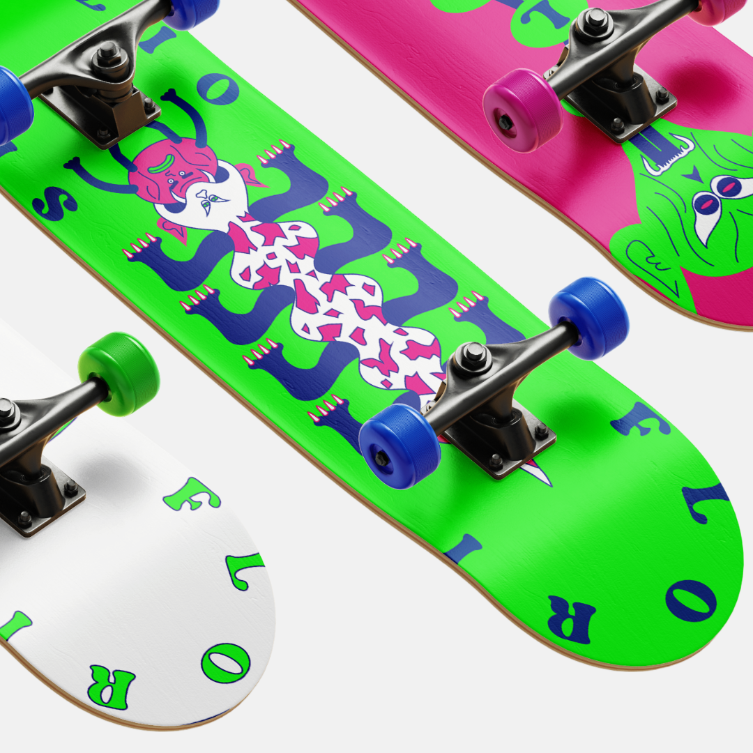 Skate Deck 8.5 - Green Monster